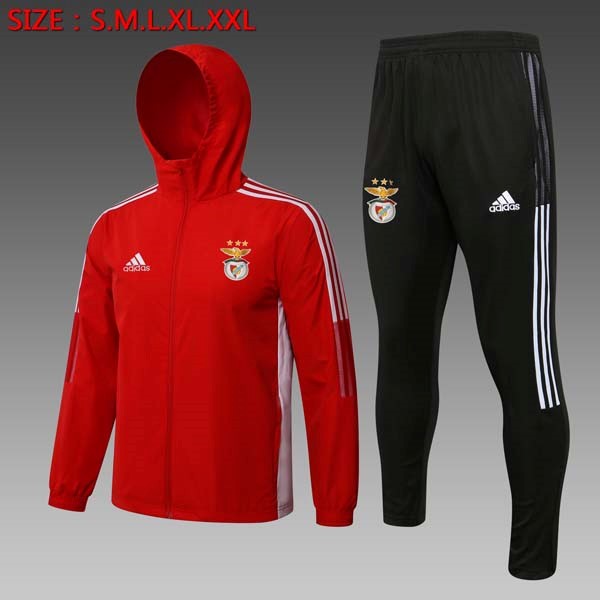 Windjacke Benfica Anzüge 2022 Rote Schwarz Günstige Fußballtrikots